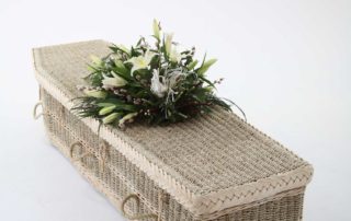 A seagrass coffin